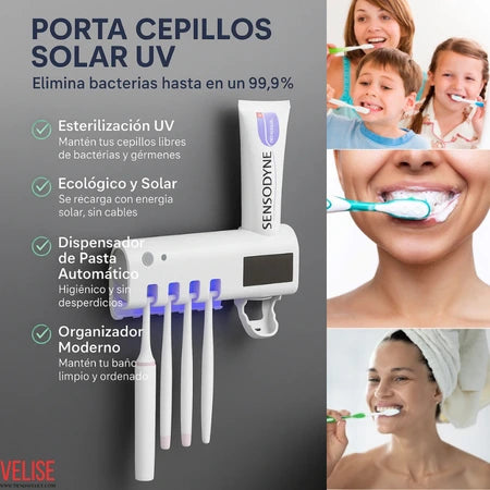 Dispensador De Pasta y Porta Cepillos UV