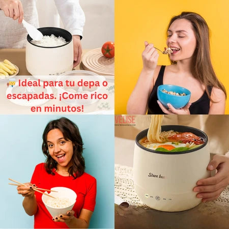 Mini olla eléctrica de ramen, arrocera y más!