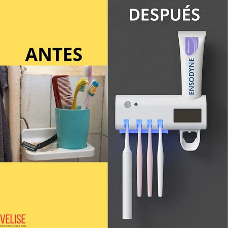 Dispensador De Pasta y Porta Cepillos UV