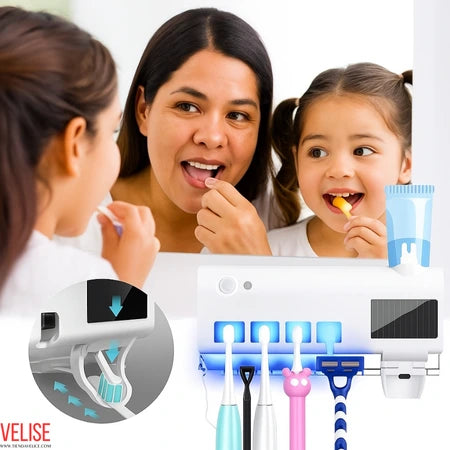 Dispensador De Pasta y Porta Cepillos UV