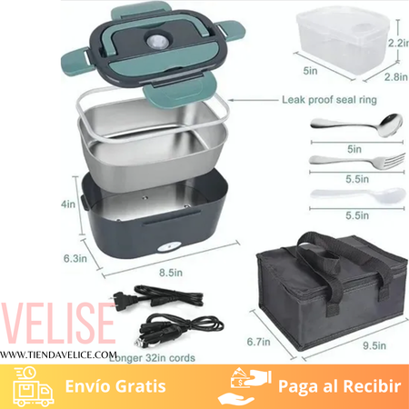 Lonchera Eléctrica Portátil acero