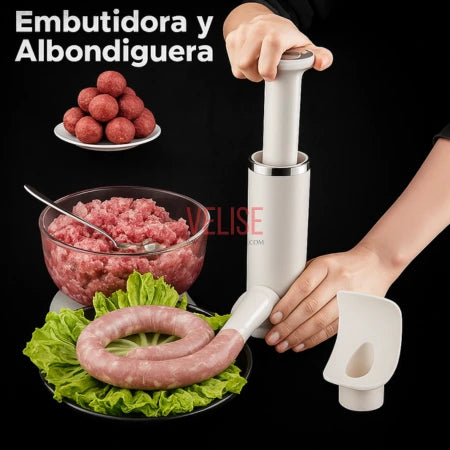 Embutidora De Salchichas Manual 2 En 1